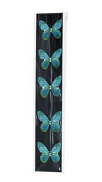 Blue butterfly hairclips