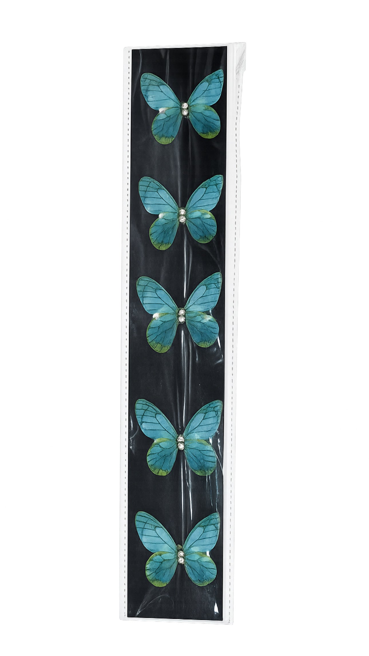 Blue butterfly hairclips