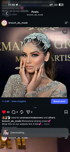 Silver hair drama crown