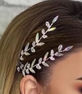Crystal Leaf Hair Band