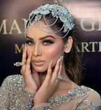 Rhinestone drama crown- Silver Headgear