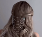 Rhinestone chains -Silver Strands