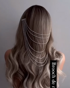 Rhinestone chains -Silver Strands