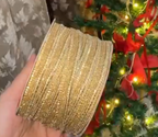 Gold Shimmer Hair Lace Roll
