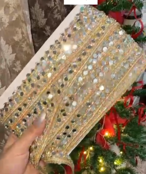 Crystal Embellished Hair Lace