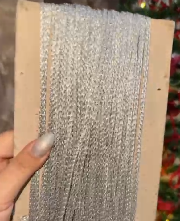 Silver Shimmer Hair Lace