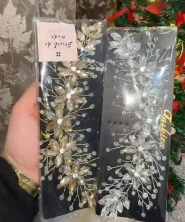 Premium Crystal Flower Hair Band