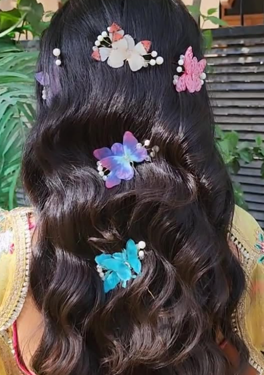 Floral-Style Butterfly Hair Accessories