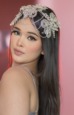 Rhinestone drama crown- Silver Headgear