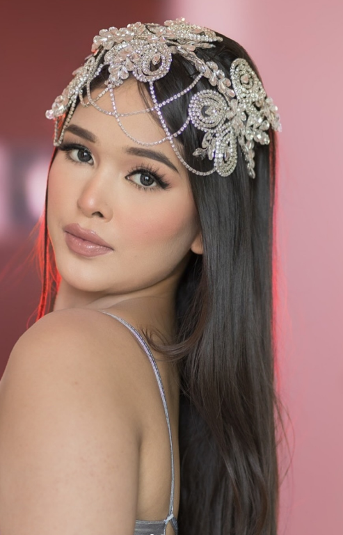 Rhinestone drama crown- Silver Headgear