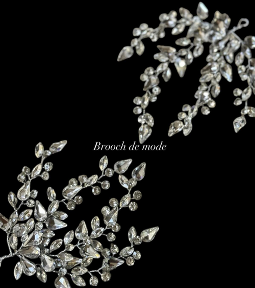 Crystal Hair Crown - 2pcs