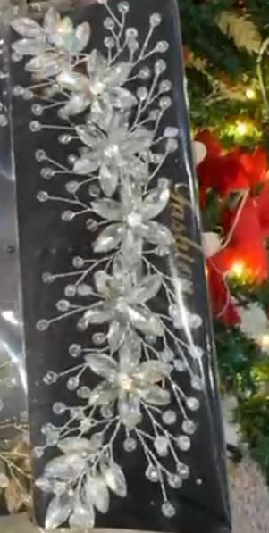 Premium Crystal Flower Hair Band