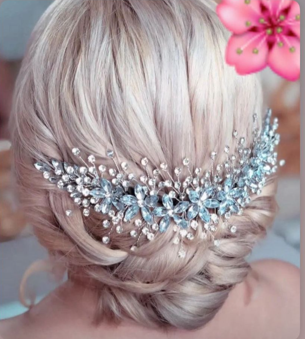 Premium Crystal Flower Hair Band