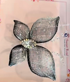 Black Holographic Butterfly Hair Clip