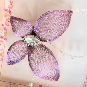 Purple Holographic Butterfly Hair Clip
