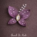 Purple Holographic Butterfly Hair Clip
