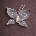 Silver Holographic Butterfly Hair Clip