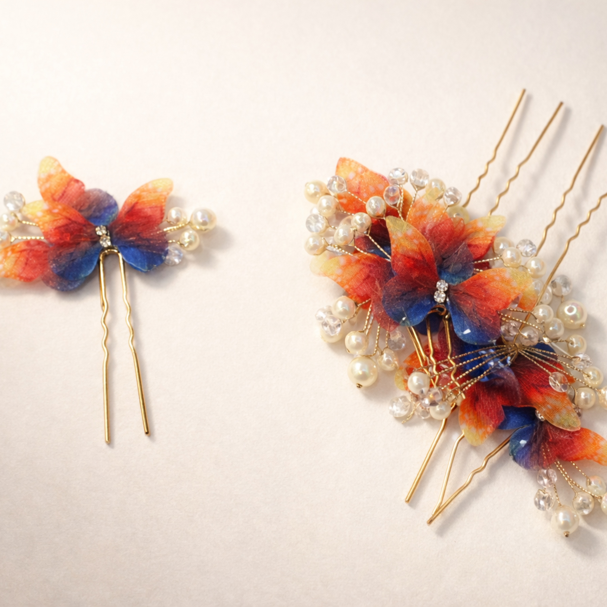 Floral-Style Butterfly Hair Accessories