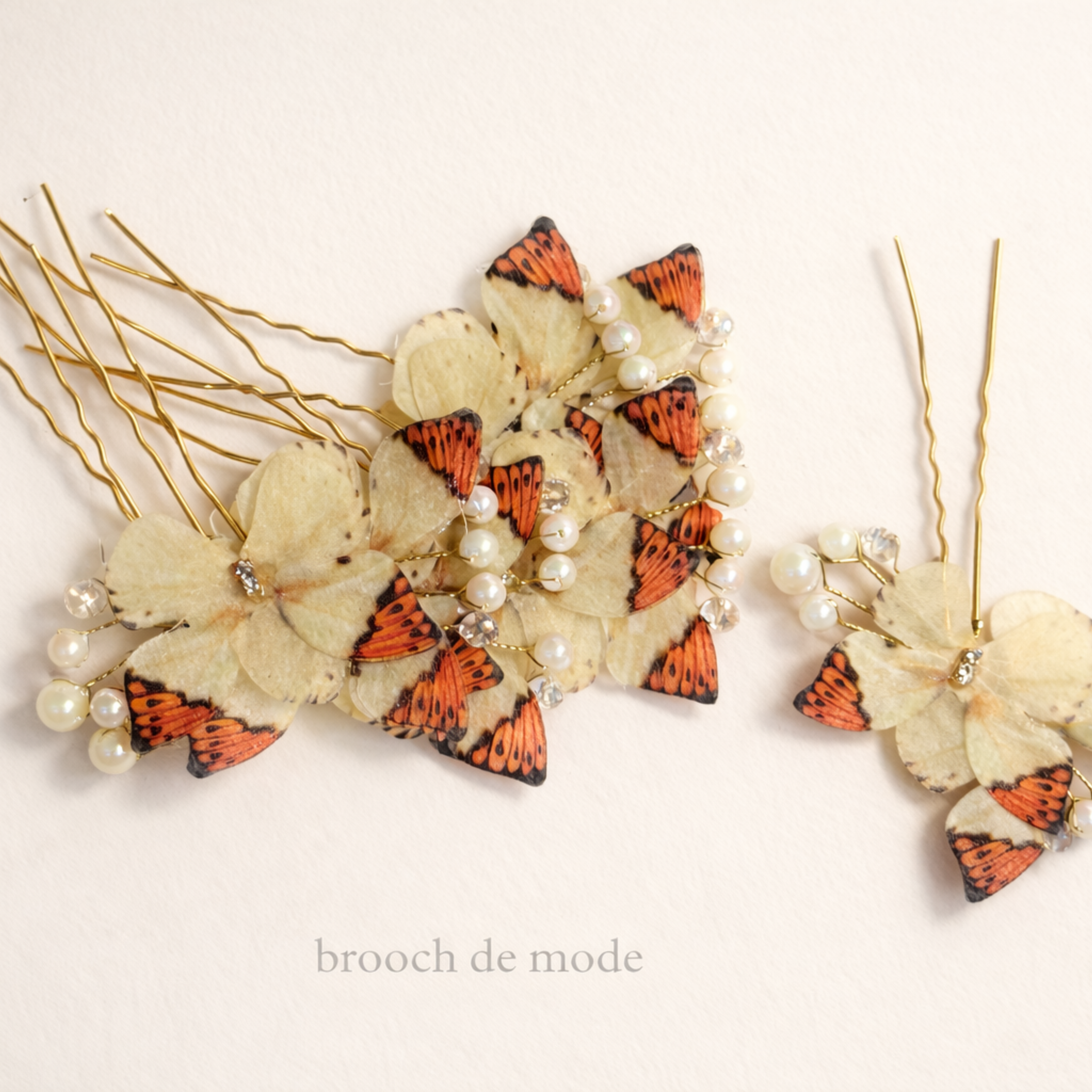 Floral-Style Butterfly Hair Accessories