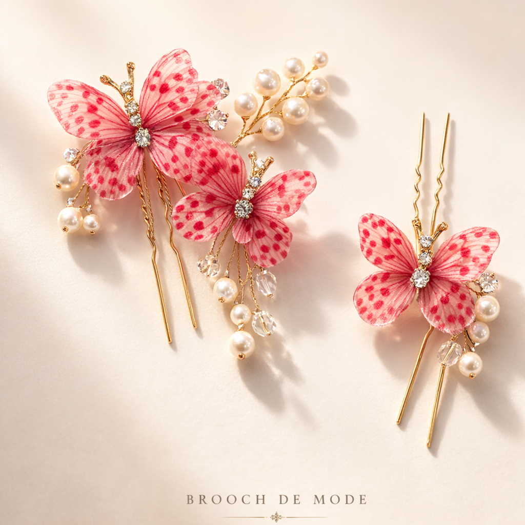 Floral-Style Butterfly Hair Accessories