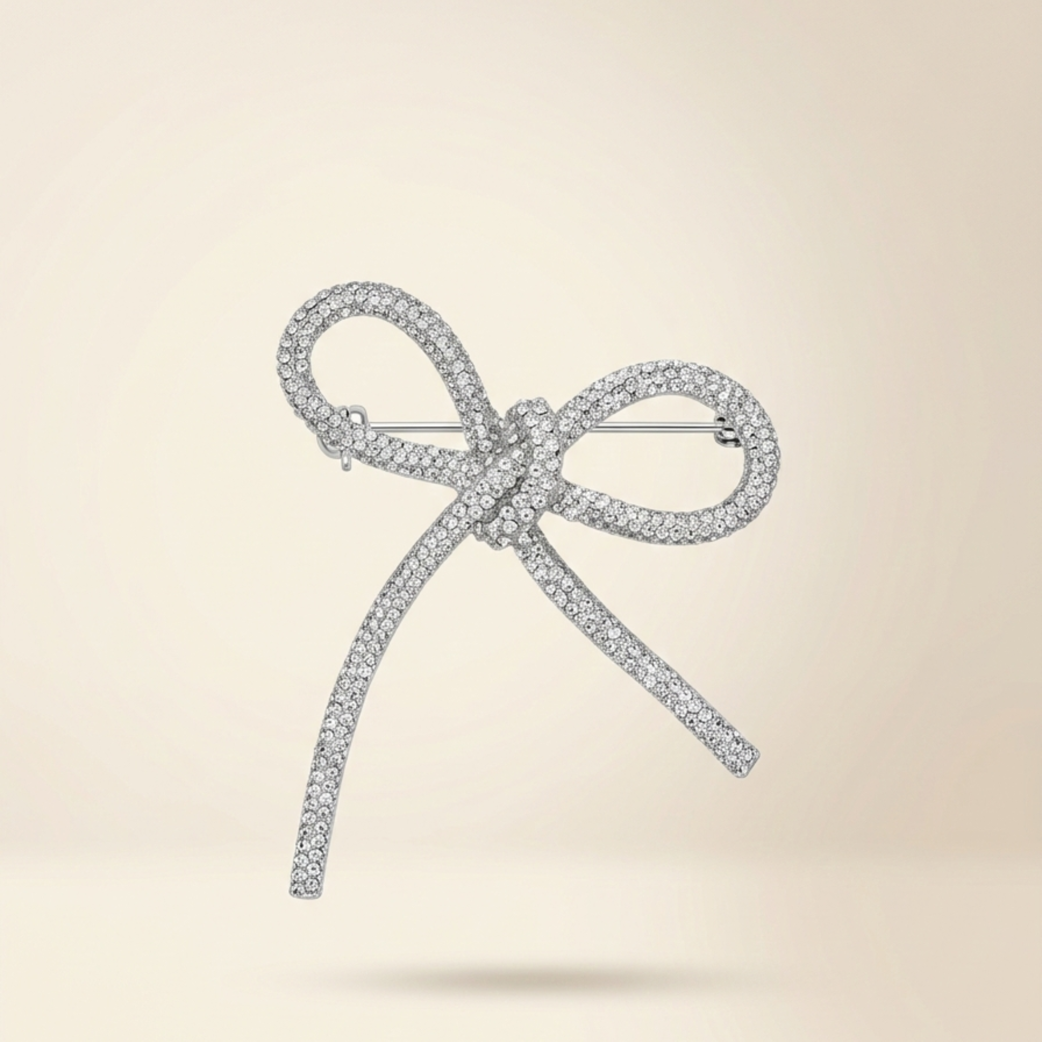 Rhinestone bow for clothes- 2 bows