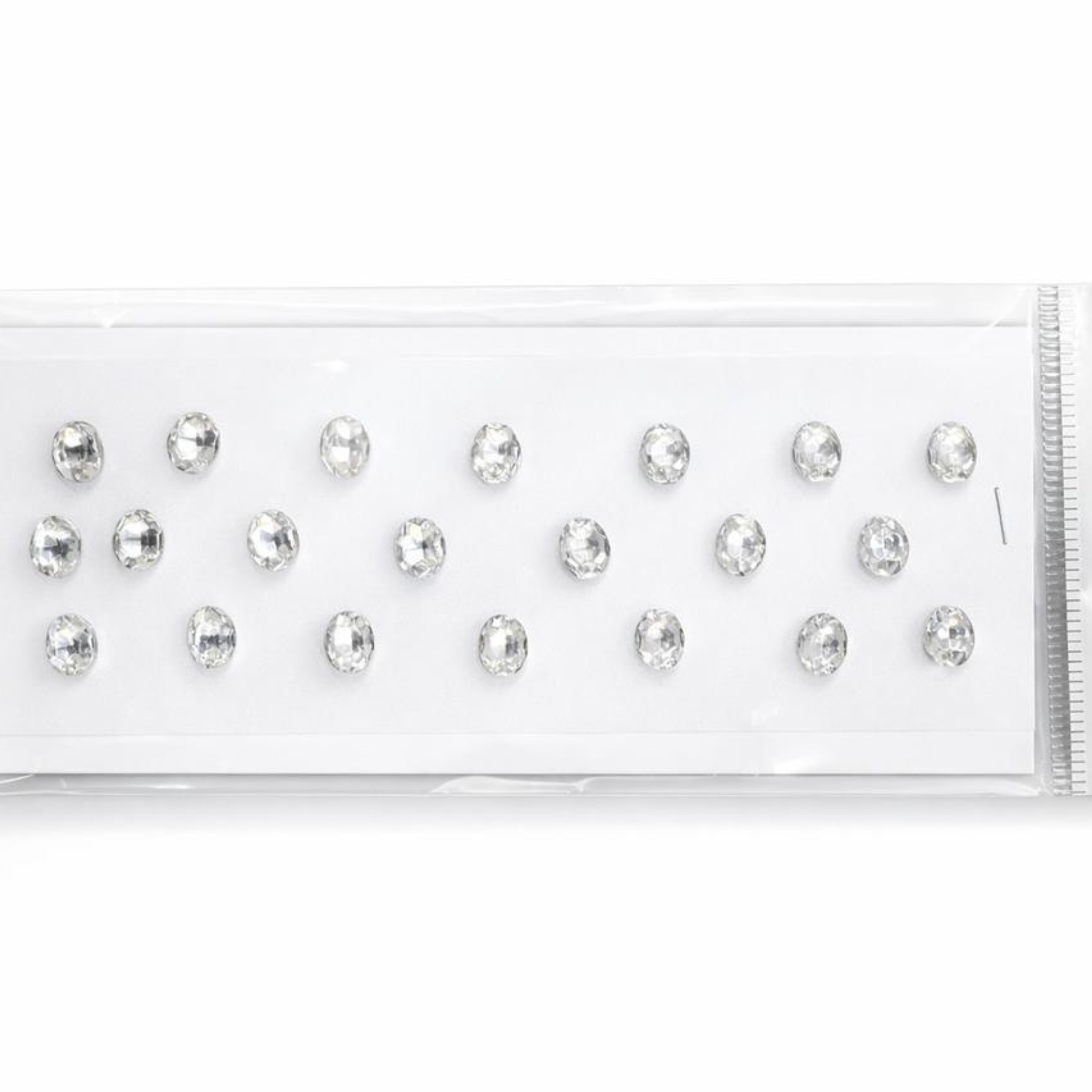 Round Silver Stick-Ons