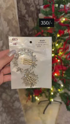 Crystal Floral Hair Pin Set