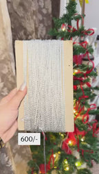 Silver Shimmer Hair Lace