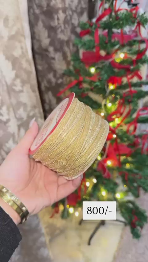 Gold Shimmer Hair Lace Roll